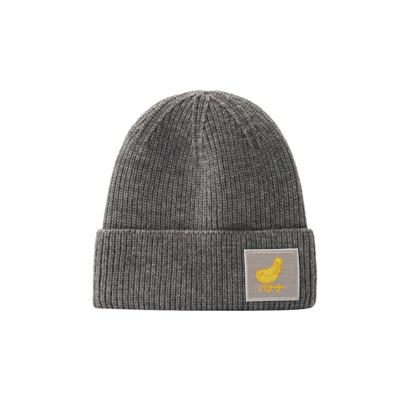 Wholesale Cheap Custom Cuffed Knit Hats Winter Warm Pure Color Thick Melon Cap Wool Beanie Knitted Hat